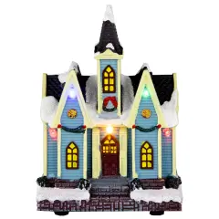 Northlight LED Lighted Snowy Church Christmas Village Display Piece - 6" Multi