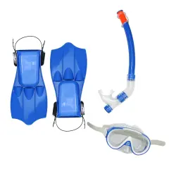 Pool Central 16.5" Blue and Clear Swimming Pool Snorkeling Set - Medium
