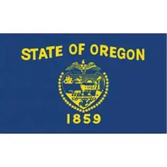 Oregon Flag On Stick 4" x 6"