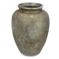 Allstate 10" Gold Colored Antique Style Christmas Planter