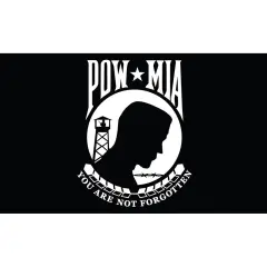 POW MIA You Are Not Forgotten Flag On A Stick 12" x 18"