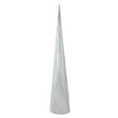 Northlight Marbled Cone Christmas Tree - 30" - White and Gray