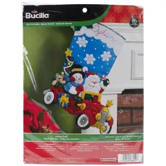 Bucilla Felt Stocking Applique Kit 18" Long-Holiday Drive