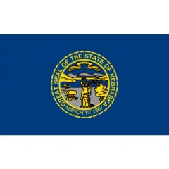 Nebraska Flag with Grommets 3ft x 5ft