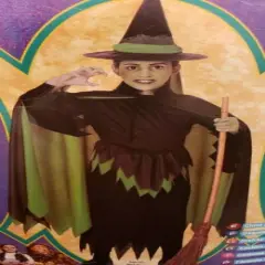 Rubies Girl's Wicked Witch Halloween Costume - Size Medium Black