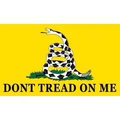 Don't Tread On Me Flag with Grommets 2ft x 3ft