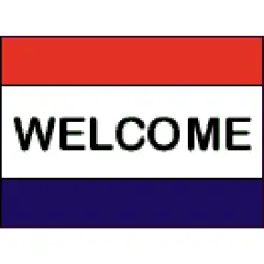 Welcome Flag with Grommets 3ft x 5ft