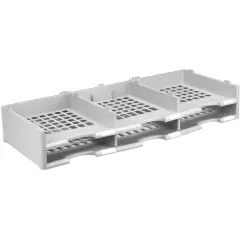 Storex 6-Compartment Literature Organizer Add-on Unit, Gray