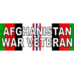EagleEmblems BM0472 Sticker-Afghan War,SVC.RB Veteran (3.5x10'')
