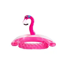 Swim Central 60" Inflatable Flamingo Swimming Pool Sling Chair Pool Float Pink