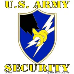 U.S. Army Security Sticker 3-1/4"X3-1/2"