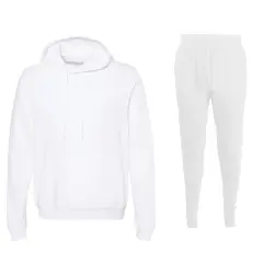 Men's Winter Sports Tracksuit & Hoodie Set Whtie