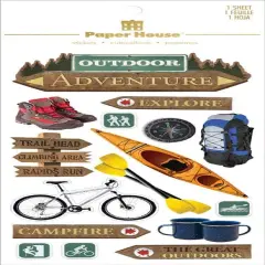 Paper House Outdoor Adventure Dimensional Stickers