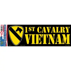 1st Cavalry Vietnam Bumper Sticker 3-1/4"X9"