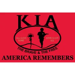 KIA America Remembers "Some Gave All" Flag (2ft x 3ft)
