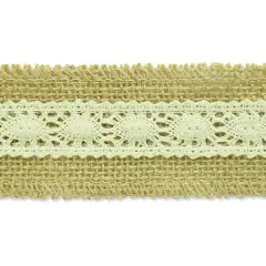 10 Yards of Becky Jute Lace Trim | 10 yard cut