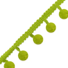 20 yards of 3/8" Pom Fringe Trim | 20 yard cut Lime