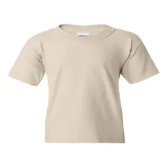 Gildan&reg; Heavy Cotton Youth Crew Neck Short Sleeve T-Shirt Natural