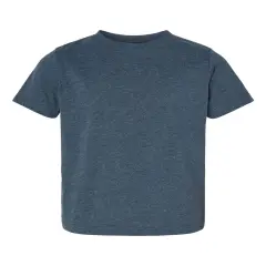 Rabbit Skins&reg; Toddler Crewneck Short Sleeve Fine Jersey Tee Vintage denim