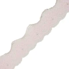 10 Yards of Samantha 1 1/2"Stretch Raschel Lace Trim | 10 yard cut Pink