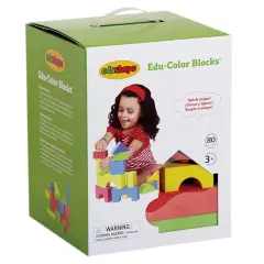 Assorted Colors & Shapes Building Blocks (80 Pieces)
