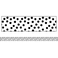 Stars Painted Dots Straight Border, 36 Per Pack, 6 Packs
