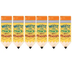 Pencil Write on Track with Reading Bookmarks, 36 Per Pack, 6 Packs