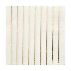 Gold Stripe Simply Solids Napkin