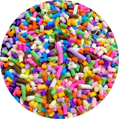 Polyester Glitter - Unicorn Poop Fake Sprinkles by Glitter Heart Co.&trade;