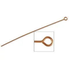 Eye Pin 2" 24 Gauge Rose Gold Filled