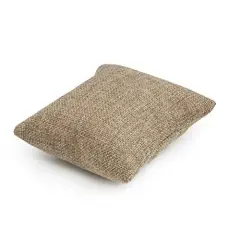 Pillow Jewelry Display 4" x 4" Burlap Braceletes and Watches