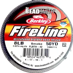 Beadsmith FIRELINE Beading Thread Crystal/Smoke 4LB 6LB 8LB 50 YRD/Spool