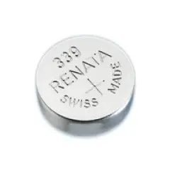 Renata #339 Silver Oxide Battery, 5 Battery Strip