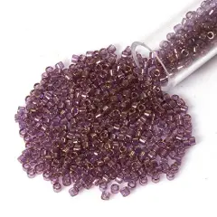 Miyuki Delica Seed Bead 11/0 Gold Luster Amethyst Transparent
