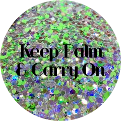 Polyester Glitter - Keep Palm & Carry On by Glitter Heart Co.&trade;
