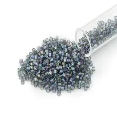 Miyuki Delica Seed Bead 11/0 Transparent Grey AB