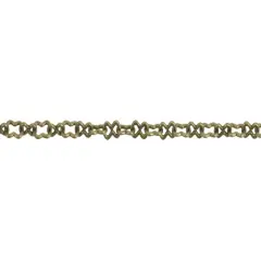 JewelrySupply 4x2mm Antique Brass Plated Krinkle Link Chain (Priced per Foot)