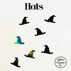 Polyester Glitter - Hats Glitter Shape by Glitter Heart Co.&trade;