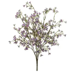 22" Mini Lavender Artificial Bush - 24-Pack with 14 Realistic Sprays, Ideal for Floral Arrangements & Home Decor - Elegant Year-Round Display, Floral Home by Artificial Flowers