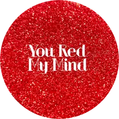 Polyester Glitter - You Red My Mind by Glitter Heart Co.&trade;