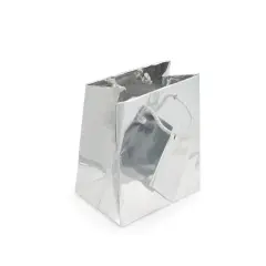 Gift Bag Mini Metallic Silver (Package of 20)