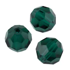Preciosa Crystal Round Bead 4mm Emerald (Package of 20)