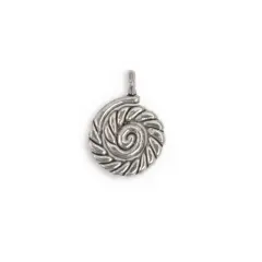 16mm Pewter Nautilus Charm (Package of 10)