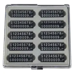 Jewelry Pricing Block Set with White Numbers