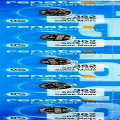 Pkg/5 Type 362 Renata Swiss Watch Batteries