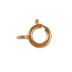 JewelrySupply Spring Ring with Closed Ring 5.5mm Rose Gold Filled