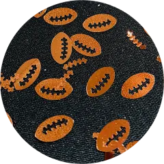 Polyester Glitter - Footballs Glitter Shapes by Glitter Heart Co.&trade;