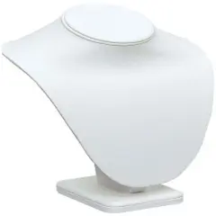 Necklace Bust Jewelry Display 11" Tall White