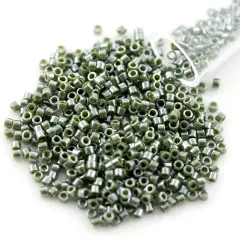 Miyuki Delica Seed Bead 11/0 Camo Green Luster Opaque