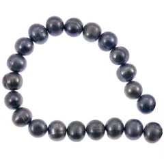 Freshwater Potato Pearl Peacock Grey 8-9mm (16" Strand)